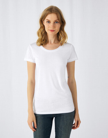 B &amp; C Sublimation/women T-Shirt, White, 2XL bedrucken, Art.-Nr. 014420007