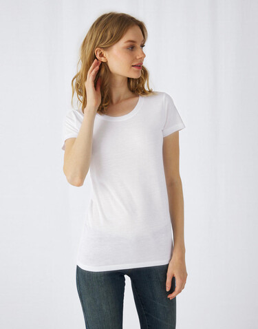 B &amp; C Sublimation/women T-Shirt, White, 2XL bedrucken, Art.-Nr. 014420007