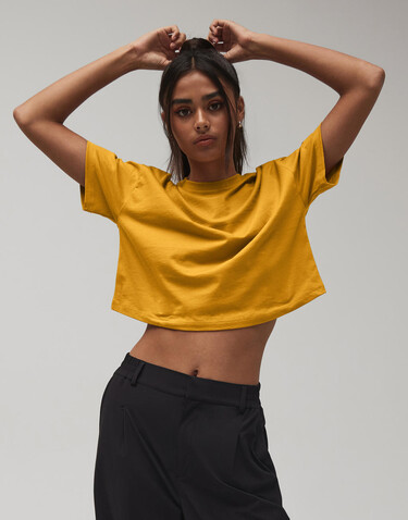 Bella Women`s Jersey Crop Tee, White, S bedrucken, Art.-Nr. 015060003