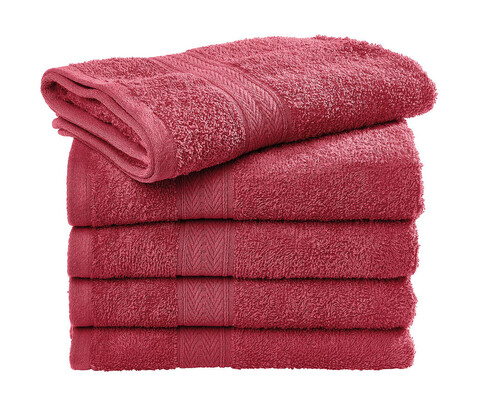 SG ACCESSORIES - TOWELS Rhine Beach Towel COMFORT, Red, 100x180 bedrucken, Art.-Nr. 017644000