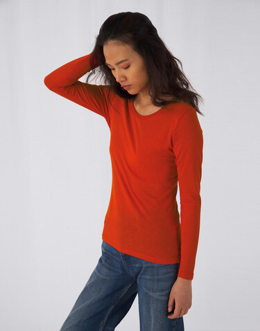 B &amp; C Organic Inspire LSL T /women, Navy Blue, L bedrucken, Art.-Nr. 018422075