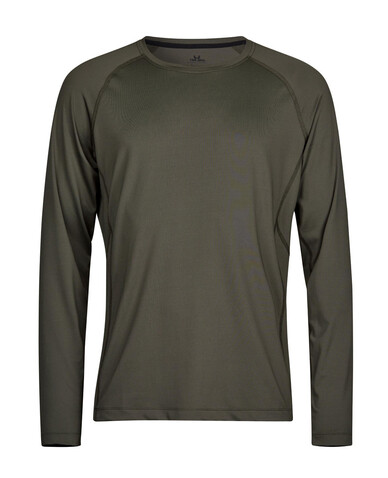 Tee Jays Long Sleeve CoolDry Tee, Deep Green, 3XL bedrucken, Art.-Nr. 020545108