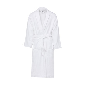 SG ACCESSORIES - TOWELS Geneva Bath Robe, White, XS/S bedrucken, Art.-Nr. 022640002