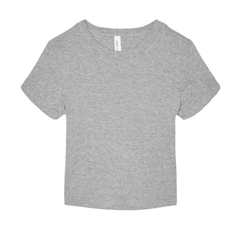 Bella Women`s Micro Rib Baby Tee, Athletic Heather, L bedrucken, Art.-Nr. 024061235
