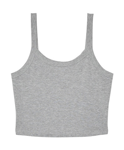 Bella Women`s Micro Rib Spaghetti Strap Tank, Athletic Heather, 2XL bedrucken, Art.-Nr. 025061237