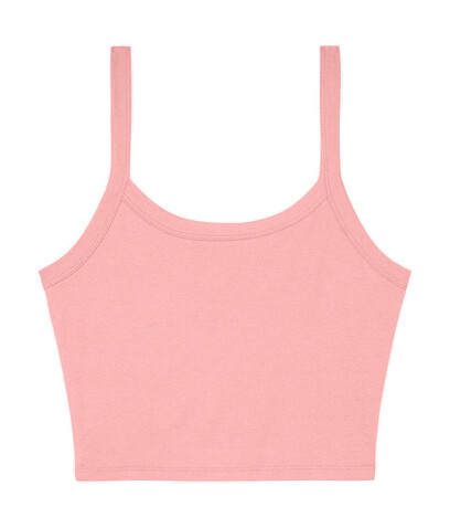 Bella Women`s Micro Rib Spaghetti Strap Tank, Solid Pink Blend, XS bedrucken, Art.-Nr. 025064322