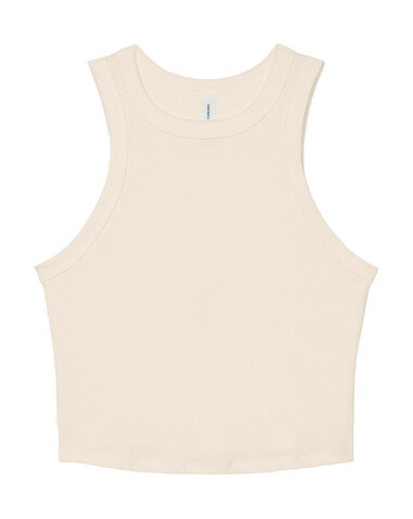 Bella Women`s Micro Rib Racer Tank, Solid Natural Blend, S bedrucken, Art.-Nr. 027060123