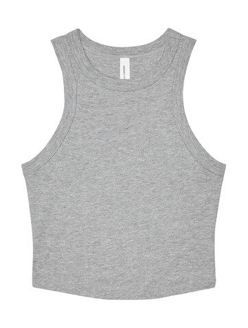 Bella Women`s Micro Rib Racer Tank, Athletic Heather, XL bedrucken, Art.-Nr. 027061236