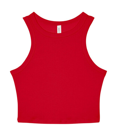 Bella Women`s Micro Rib Racer Tank, Solid Red Blend, 2XL bedrucken, Art.-Nr. 027064027