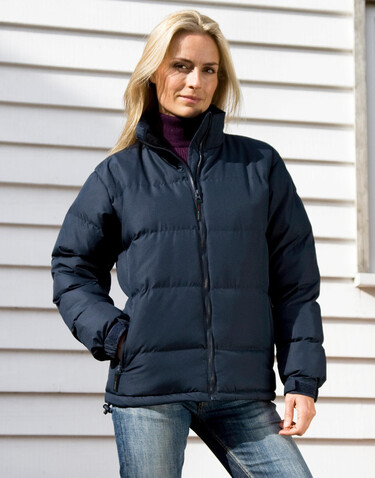 Result Ladies` Holkam Down Feel Jacket, Black, M bedrucken, Art.-Nr. 041331014