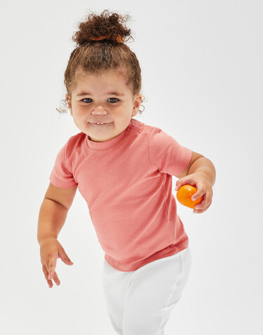 BabyBugz Baby T-Shirt, Bubble Gum Pink, 18-24 bedrucken, Art.-Nr. 047474225