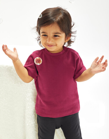BabyBugz Baby T-Shirt, Bubble Gum Pink, 18-24 bedrucken, Art.-Nr. 047474225