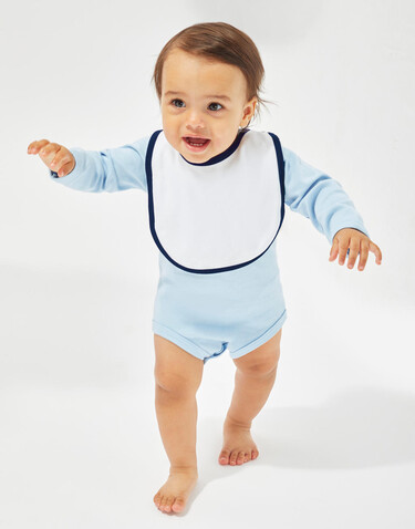 BabyBugz Single Layer Bib, White, One Size bedrucken, Art.-Nr. 069470000