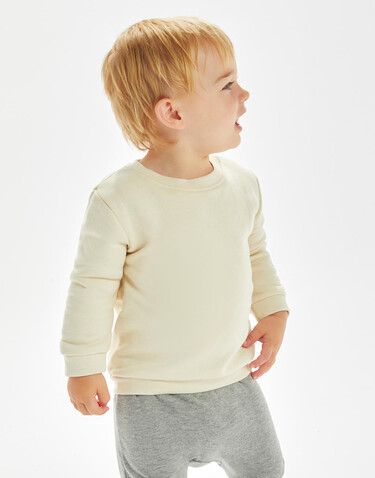 BabyBugz Baby Essential Sweatshirt, Natural, 6-12 bedrucken, Art.-Nr. 074470073