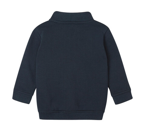 BabyBugz Baby Quarter Zip Sweat, Heather Grey Melange, 12-18 bedrucken, Art.-Nr. 076471264