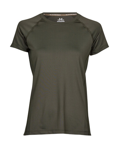 Tee Jays COOLdry Ladies` Tee, Deep Green, L bedrucken, Art.-Nr. 077545105
