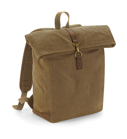 Quadra Heritage Waxed Canvas Backpack, Desert Sand, One Size bedrucken, Art.-Nr. 081307420