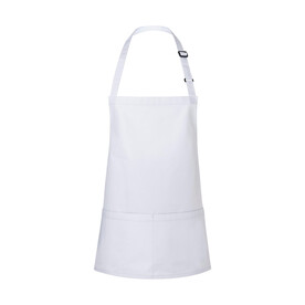 Karlowsky Short Bib Apron Basic with Buckle and Pocket, White, One Size bedrucken, Art.-Nr. 088670000 Karlowsky Short Bib Apron Basic with Buckle and Pocket, White, One Size bedrucken, Art.-Nr. 088670000