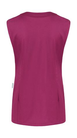 Karlowsky Sleeveless Ladies` Tunic Essential, Aubergine, 40 bedrucken, Art.-Nr. 089674453