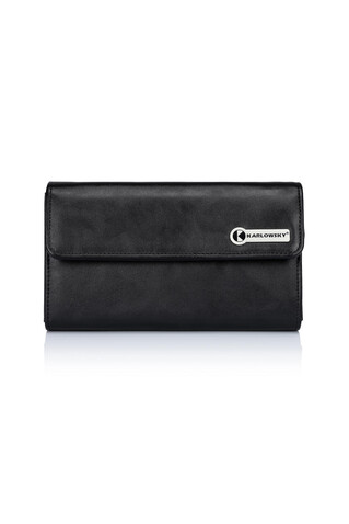 Karlowsky Waiter`s Wallet with Press Stud, Black, One Size bedrucken, Art.-Nr. 093671010