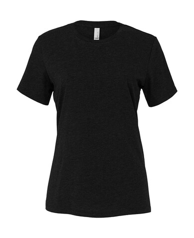 Bella Women`s Relaxed CVC Jersey Short Sleeve Tee, Black Heather, M bedrucken, Art.-Nr. 095061084