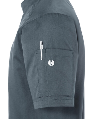 Karlowsky Short-Sleeve Chef Jacket Modern-Look, Anthracite, 54 (L) bedrucken, Art.-Nr. 097671404