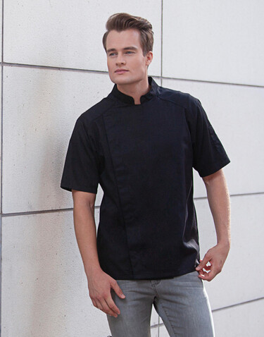Karlowsky Short-Sleeve Chef Jacket Modern-Look, Anthracite, 48 (M) bedrucken, Art.-Nr. 097671401