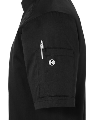 Karlowsky Short-Sleeve Chef Jacket Modern-Look, Black, 52 (L) bedrucken, Art.-Nr. 097671013