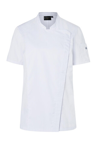 Karlowsky Short-Sleeve Ladies` Chef Jacket Modern-Look, White, 44 bedrucken, Art.-Nr. 098670005