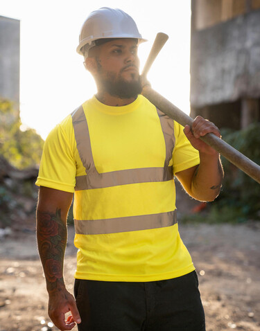 Korntex Hi-Vis T-Shirt Cordoba, 3XL bedrucken, Art.-Nr. 100136007