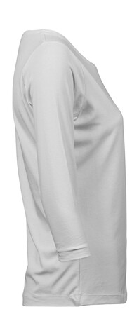 Tee Jays Ladies` 3/4 Sleeve Stretch Tee, White, 2XL bedrucken, Art.-Nr. 100540007