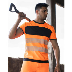 Korntex EOS - Hi-Vis T-Shirt, Orange/Black, S bedrucken, Art.-Nr. 101134601 Korntex EOS - Hi-Vis T-Shirt, Orange/Black, S bedrucken, Art.-Nr. 101134601