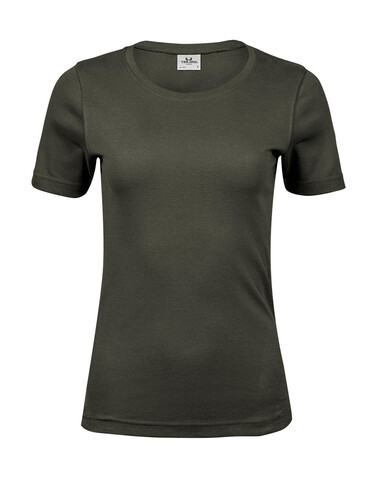 Tee Jays Ladies` Interlock T-Shirt, Deep Green, 2XL bedrucken, Art.-Nr. 101545107