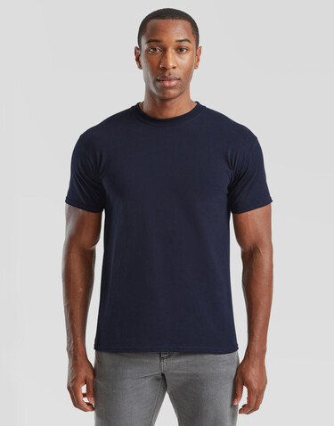 Fruit of the Loom Super Premium Tee, Navy, L bedrucken, Art.-Nr. 102012005