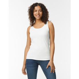 Gildan Softstyle Women`s Tank, White, S bedrucken, Art.-Nr. 106090003