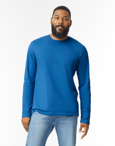 Gildan Softstyle Adult Long Sleeve T-Shirt, Charcoal, 2XL bedrucken, Art.-Nr. 107091307