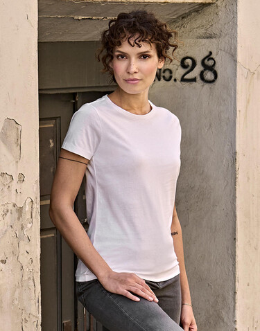 Tee Jays Ladies` Luxury Tee, White, XL bedrucken, Art.-Nr. 107540006