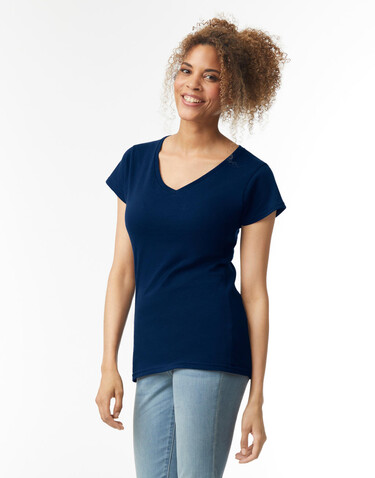 Gildan Softstyle Women`s V-Neck T-Shirt, Royal, S bedrucken, Art.-Nr. 109093003