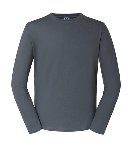 Russell Europe Authentic Classic Long Sleeve T, Convoy Grey, XS bedrucken, Art.-Nr. 113001272