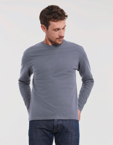 Russell Europe Authentic Classic Long Sleeve T, White, XL bedrucken, Art.-Nr. 113000006