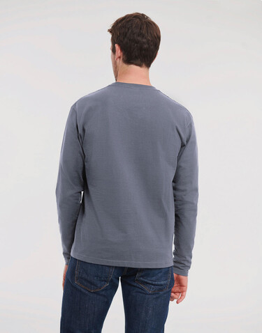 Russell Europe Authentic Classic Long Sleeve T, White, XL bedrucken, Art.-Nr. 113000006