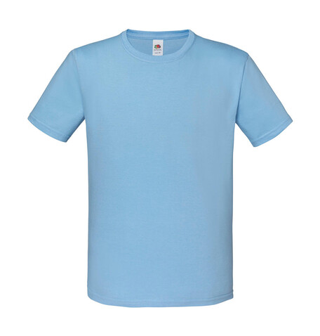 Fruit of the Loom Kids` Iconic 150 T, Sky Blue, 140 (9-11) bedrucken, Art.-Nr. 113013206