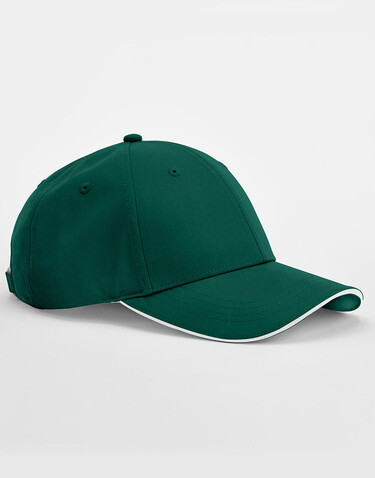 Beechfield Team Sports-Tech Cap, White/French Navy, One Size bedrucken, Art.-Nr. 114690530