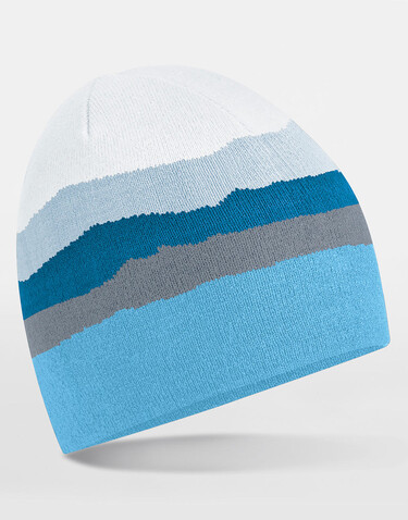Beechfield Mountain Peaks Pull-On Beanie, Alpine Peaks, One Size bedrucken, Art.-Nr. 115698130