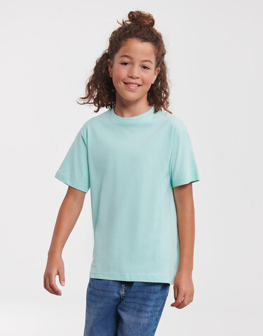 Russell Europe Kids` Pure Organic Tee, White, S (104/3-4) bedrucken, Art.-Nr. 121000003