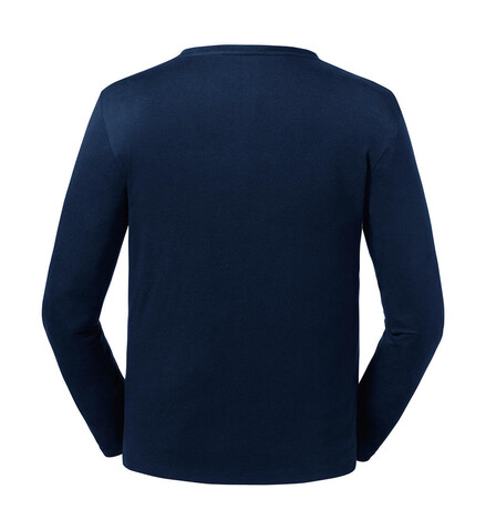 Russell Europe Men`s Pure Organic L/S Tee, White, XS bedrucken, Art.-Nr. 122000002