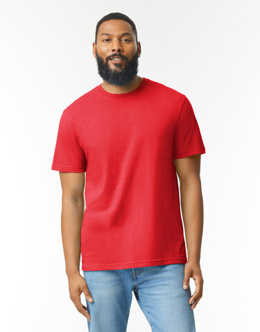 Gildan Softstyle CVC Adult T-Shirt, Red Mist, XL bedrucken, Art.-Nr. 123094385