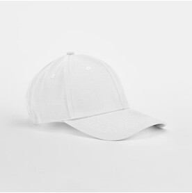 Beechfield EarthAware® Clas. Org. Cotton 6 Panel Cap, White, One Size bedrucken, Art.-Nr. 127690000