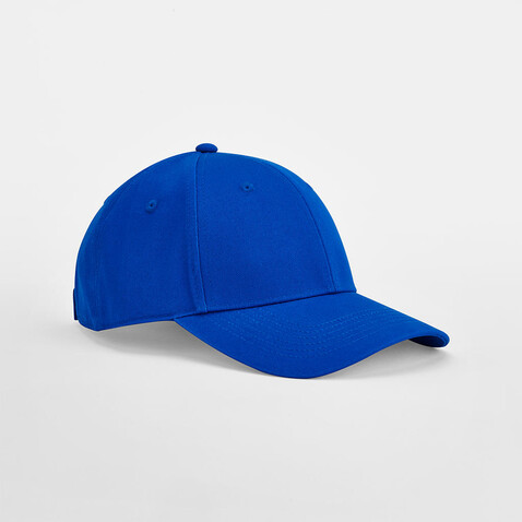 Beechfield EarthAware® Junior Clas. Org. Cotton 6 Panel Cap, Bright Royal, One Size bedrucken, Art.-Nr. 129693060