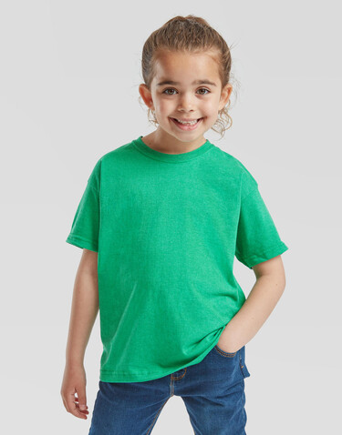 Fruit of the Loom Kids Valueweight T, Lime Green, 104 (3-4) bedrucken, Art.-Nr. 158015213